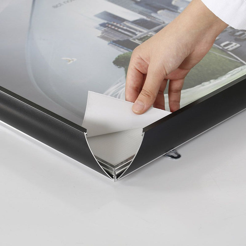 Portable 1.77" Snap Frame Poster size 36"x48"Black with white backing and Pet cover (UCN455BP36X2000) Each