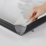 Portable 1.77" Snap Frame Poster size 36"x48"Black with white backing and Pet cover (UCN455BP36X2000) Each