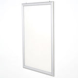 Portable 1.77" Snap Frame Poster size 40"x60"Silver with white backing and Pet cover (UCN455NP46X2000) Each