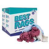 Hospeco® R-C45 T-Shirt Reclaimed Rags Colored, 10 lb Box (HOSR-C45-10) 10 lb Box