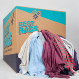 Hospeco® R-C45 T-Shirt Reclaimed Rags Colored, 50lb Box (HOSR-C45-50) 50lb Box