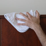 Hospeco® RW80 Flannel Reclaimed Rags White, 10lb Box (HOSR-W80-10) 10lb Box