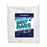 Hospeco® R2-W50 T-Shirt Reclaimed Rags White, 10lb Bag (HOSR2-W50-10BG) 10lb Bag
