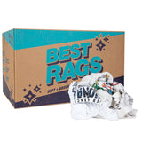 Hospeco® R2-W50 T-Shirt Reclaimed Rags White, 25lb Box (HOSR2-W50-25) 25lb Box
