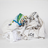 Hospeco® R2-W50 T-Shirt Reclaimed Rags White, 50lb Box (HOSR2-W50-50) 50lb Box