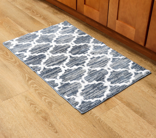 Arkwright Home Artistry Accent Rug 20x34 Trellis (P-RA-2034TRL-GY) 1/EA
