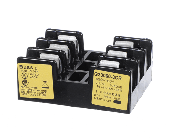 Rational 40.01.489P Fuse Holder 3Pol 60A (RATL40-01-489P) Each