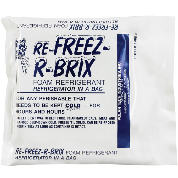 4 1/2 x 4 x 3/4" Re-Freez-R-Brix® Cold Bricks (RB8) Case Of 42