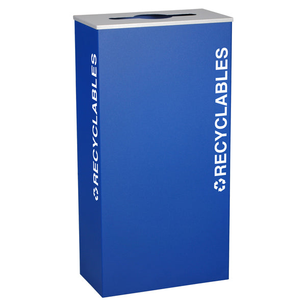 Kaleidoscope® XL Rectangular One-Stream Recycling Container - Quick Ship (QS-RC-KD17) Each