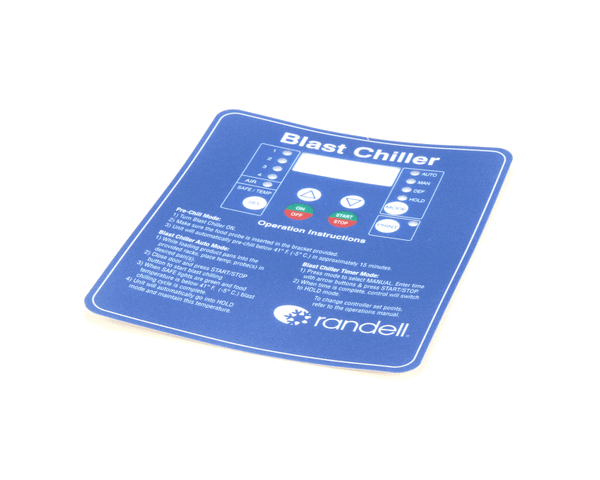 Randell Pp Lbl1601 Label, Without Holes, Overlay Blast Chil (RDPPLBL1601) Each
