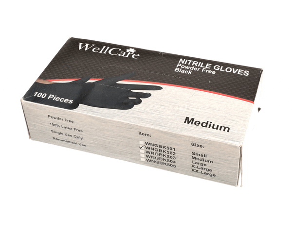 Misc Hardware 319701 Black Nitrile Gloves Med 100Pk (RES319701) Each