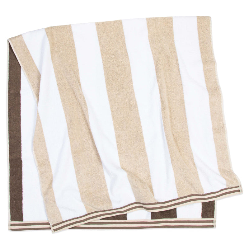 Aston & Arden Reversible Beach Towel 35x70 Brown/Beige (PNP-REV-CABANA-BRBG) 1/EA