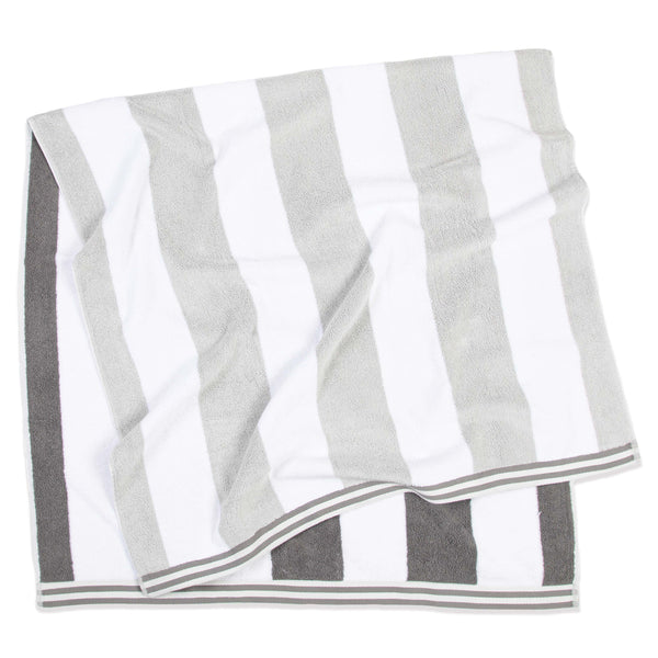 Aston & Arden Reversible Beach Towel 35x70 LtGrey/DkGrey (PNP-REV-CABANA-LGDG) 1/EA