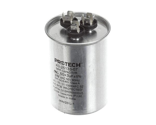 Rheem 43-25133-07 Dual Capac 50/3 Mfd 370V Round (RHM43-25133-07) Each