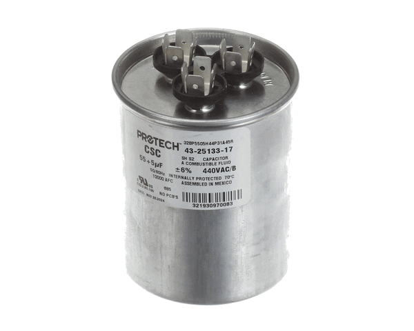 Rheem 43-25133-17 55/5M 440V Dual Rnd Capacitor (RHM43-25133-17) Each