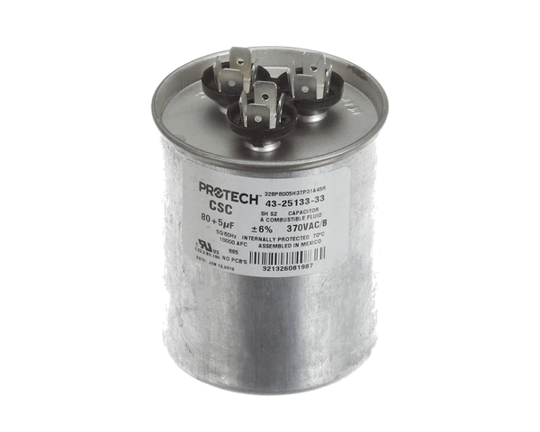 Rheem 43-25133-33 80/5Mfd 370V Rnd Run Capacitor (RHM43-25133-33) Each