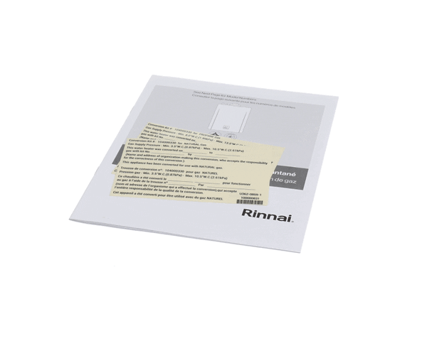 Rinnai 104000330 Nat To Lp Gas Conversion (RIN104000330) Each