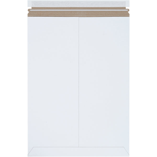 13 x 18" White Self-Seal Stayflats Plus® Mailers, Case Of 100 Case Of 100