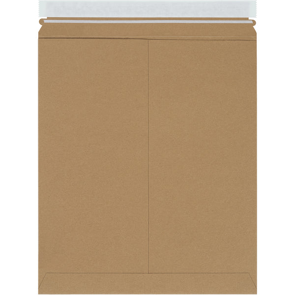 12 3/4 x 15" Kraft Self-Seal Stayflats Plus® Mailers, Case Of 100 Case Of 100