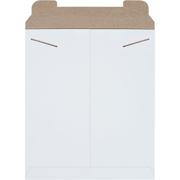 12 3/4 x 15" White Stayflats® Mailers, Case Of 100 Case Of 100