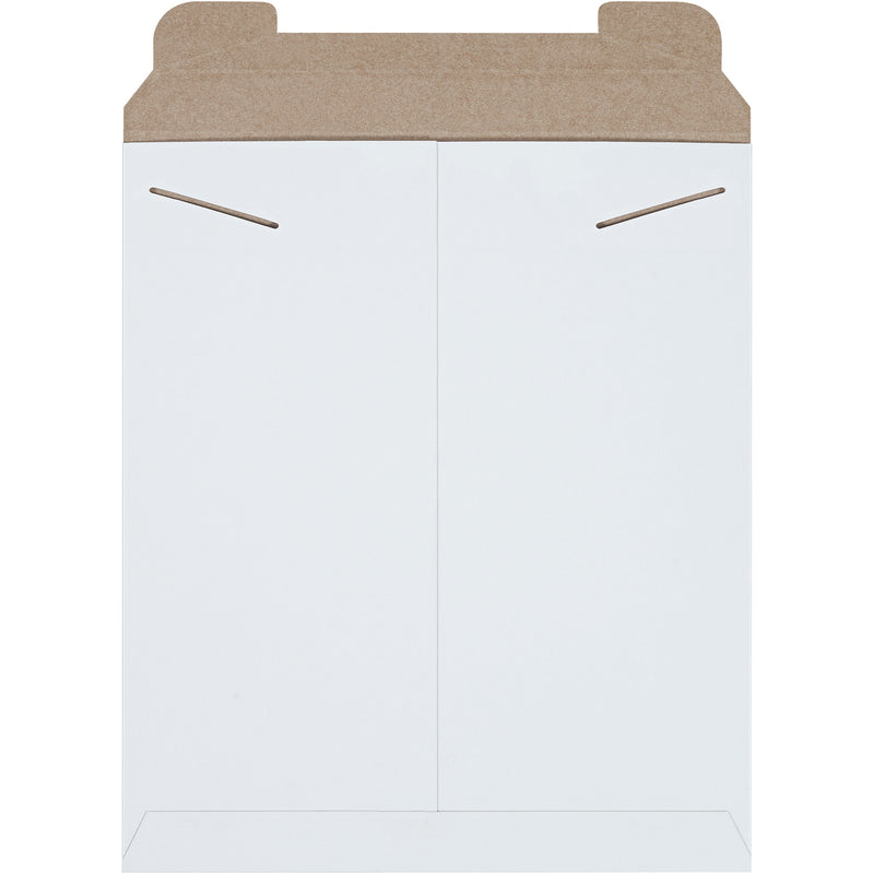 12 3/4 x 15" White Stayflats® Mailers, Case Of 100 Case Of 100