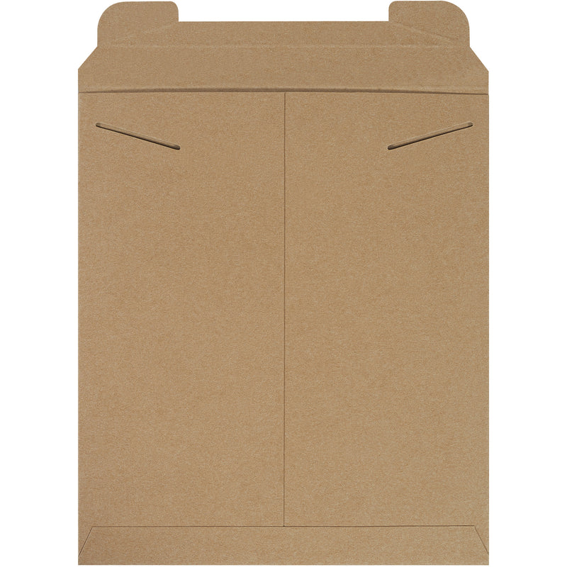 12 3/4 x 15" Kraft Stayflats® Mailers, Case Of 100 Case Of 100