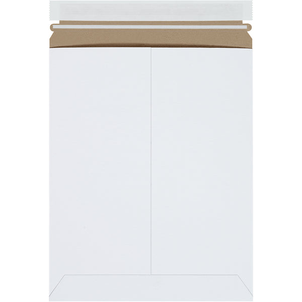 9 3/4 x 12 1/4" White (25 Pack) Self-Seal Stayflats Plus® Mailers, Case Of 25 Case Of 25