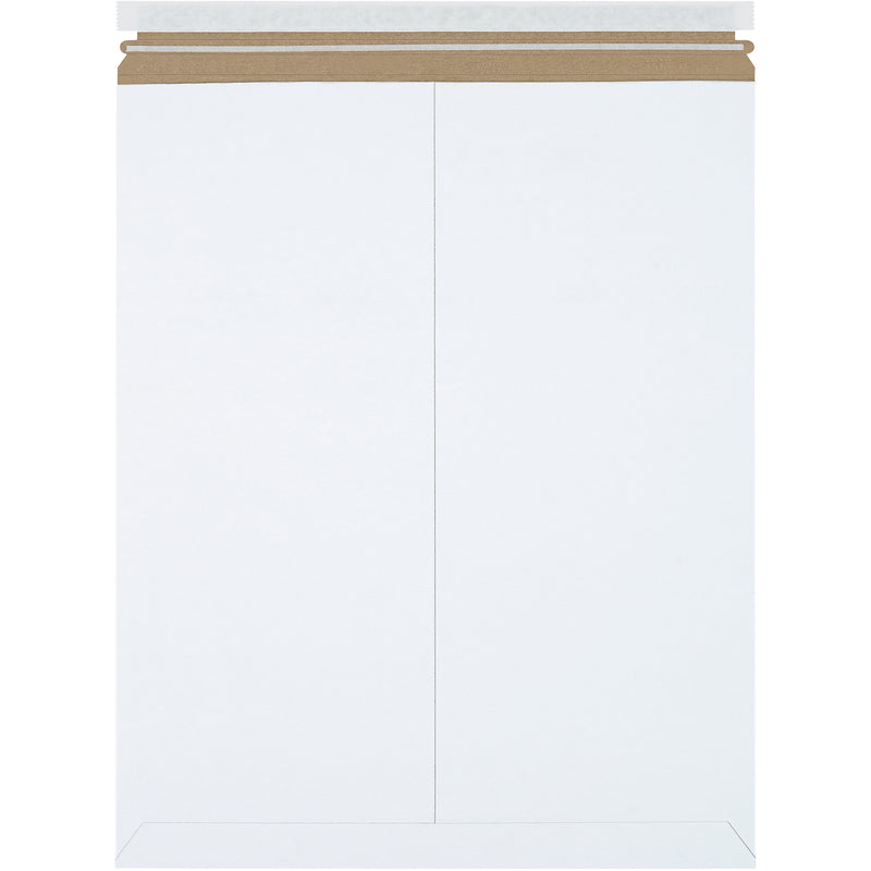 17 x 21" White Self-Seal Stayflats Plus® Mailers, Case Of 100 Case Of 100