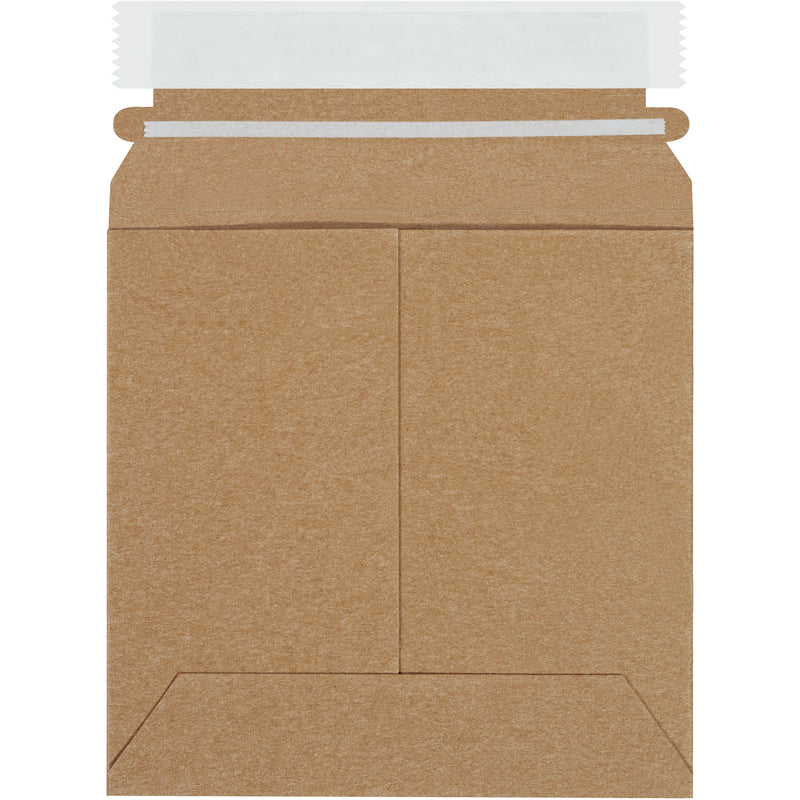 6 x 6" Kraft Self-Seal Stayflats Plus® Mailers, Case Of 200 Case Of 200