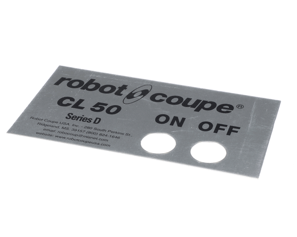 Robot Coupe 406860 Cl50D Ul Front Plate (ROB406860) Each