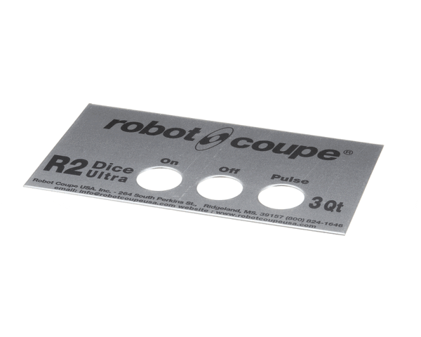 Robot Coupe 407903 R2U Dice Front Plate (ROB407903) Each