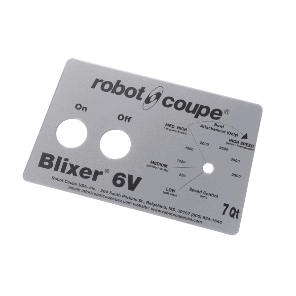 Robot Coupe 408087 Front Plate Blixer 6Vv (ROB408087) Each