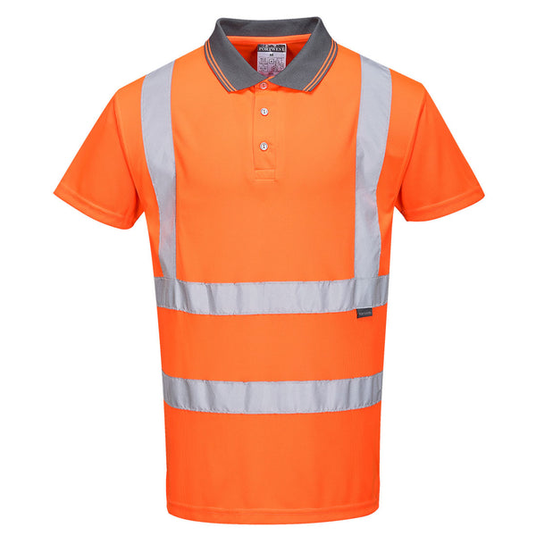 Portwest® Hi-Vis Polo Shirt S/S , Orange, Size XXXL (RT22ORRXXXL) Each