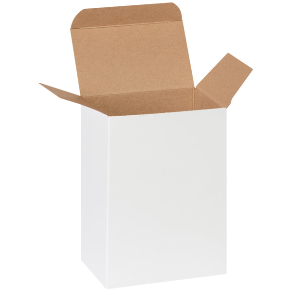 4 x 2 1/2 x 6" White Reverse Tuck Folding Cartons (RT9SCW) Case Of 250