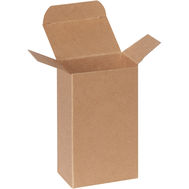 3 x 2 x 5" Kraft Reverse Tuck Folding Cartons, Case Of 500 Case Of 500