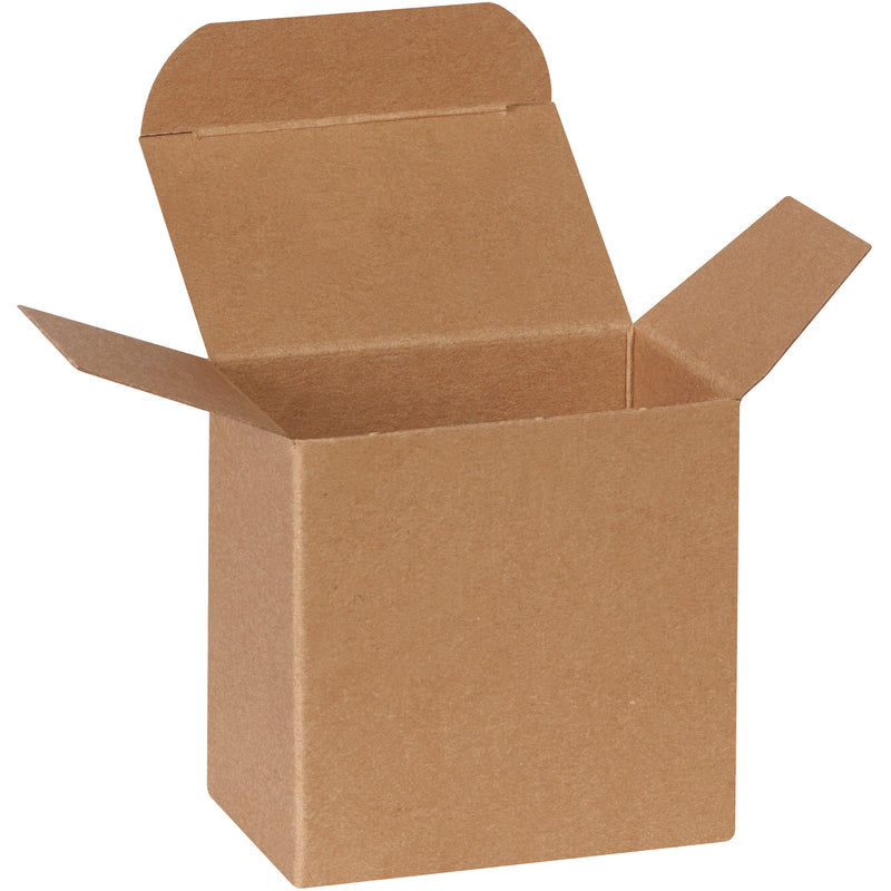 3 x 2 x 3" Kraft Reverse Tuck Folding Cartons, Case Of 500 Case Of 500