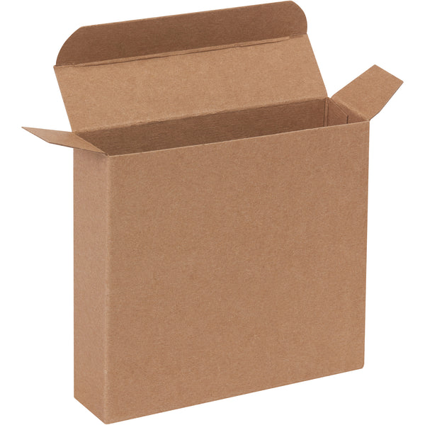 4 13/16 x 1 1/4 x 4 13/16" Kraft Reverse Tuck Folding Cartons (RTC44) Case Of 250