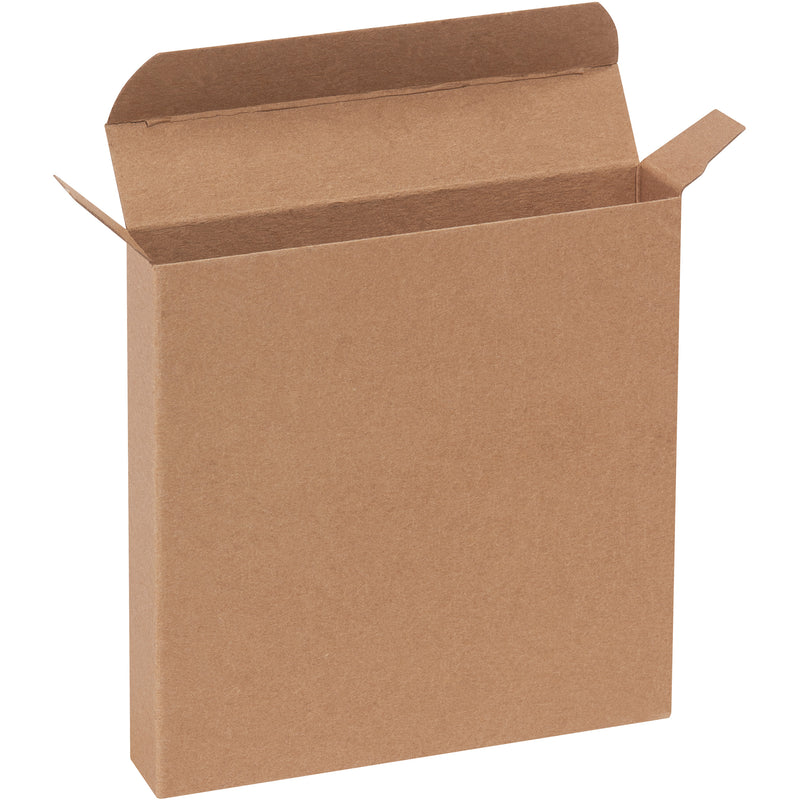 5 1/4 x 1 x 5 1/4" Kraft Reverse Tuck Folding Cartons (RTC48) Case Of 250