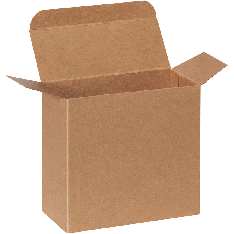 5 1/4 x 2 1/4 x 5 1/4" Kraft Reverse Tuck Folding Cartons (RTC49) Case Of 250