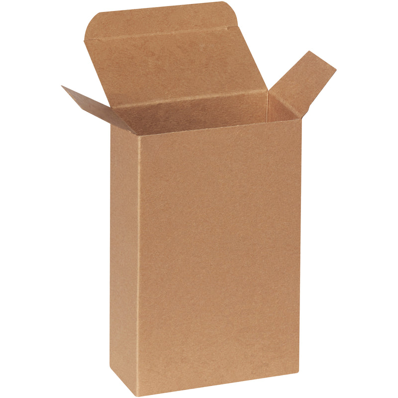 4 5/8 x 2 3/8 x 7 5/16" Kraft Reverse Tuck Folding Cartons (RTD7) Case Of 250