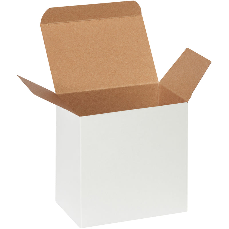 6 x 4 x 6" White Reverse Tuck Folding Cartons, Case Of 200 Case Of 200