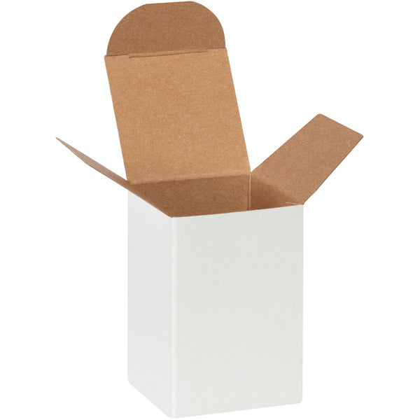 2 x 2 x 3" White Reverse Tuck Folding Cartons, Case Of 1000 Case Of 1000