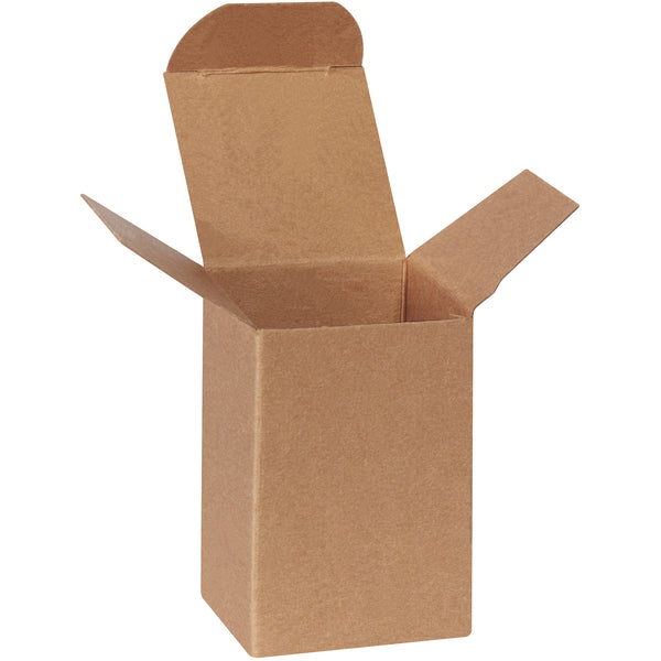 2 x 2 x 3" Kraft Reverse Tuck Folding Cartons (RTS11) Case Of 1000