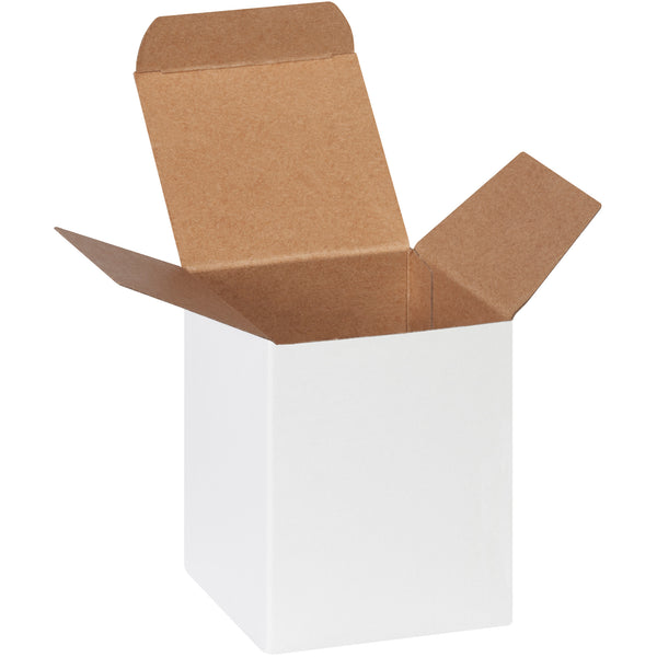 3 x 3 x 4" White Reverse Tuck Folding Cartons (RTS21W) Case Of 250