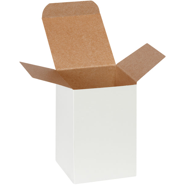 4 x 4 x 6" White Reverse Tuck Folding Cartons, Case Of 250 Case Of 250