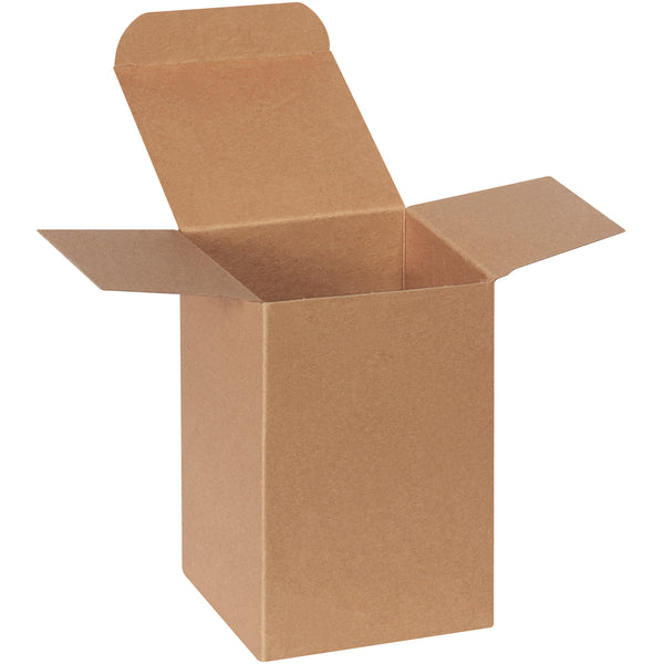 4 x 4 x 6" Kraft Reverse Tuck Folding Cartons (RTS26) Case Of 250