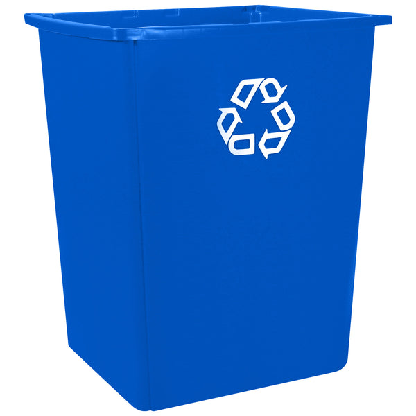 Rubbermaid® Glutton® Recycling Container - 56 Gallon, Blue (RUB181CBLU) Each