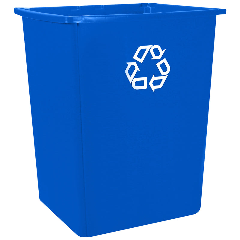 Rubbermaid® Glutton® Recycling Container - 56 Gallon, Blue (RUB181CBLU) Each