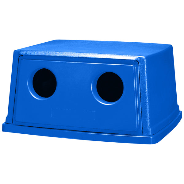 Rubbermaid® Glutton® Recycling Container Lid - 56 Gallon, Blue (RUB181LBLU) Each