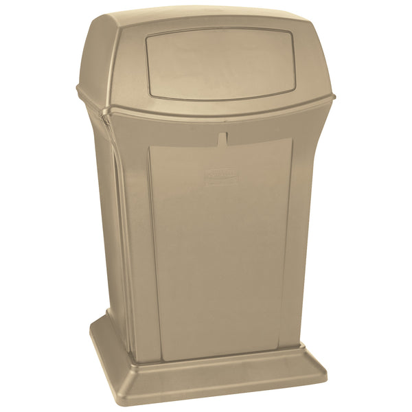 Rubbermaid® Ranger® Trash Can - 45 Gallon, 2-Way, Beige (RUB435BE) Each